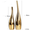Nordic Gold Ceramic Vase for Home Decor