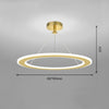 Modern Round LED Bedroom Chandelier