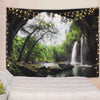 nature print wall art

polyester tapestry

hippie wall decor

cave wall hanging

waterfall tapestry
