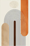 Modern Abstract Curved Canvas Wall Art