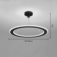 Modern Round LED Bedroom Chandelier