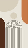 Modern Abstract Curved Canvas Wall Art