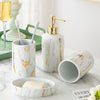 Marble Ceramic Bathroom Set