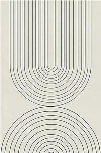 Modern Abstract Curved Canvas Wall Art