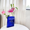 Clear Book-Shaped Transparent Flower Vase Decor